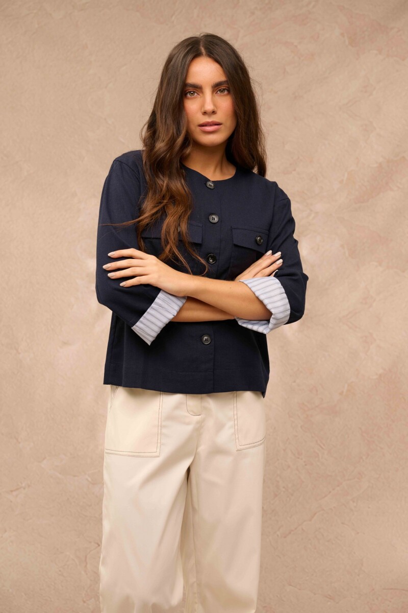 CAMPERA AMAPOLA AZUL MARINO CAMPERA AMAPOLA AZUL MARINO