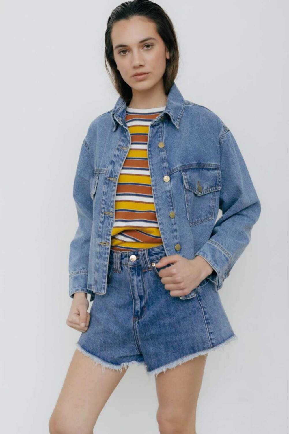 CAMPERA COURO JEAN SIMPLE Azul — Tienda Soy Santander - Main Image