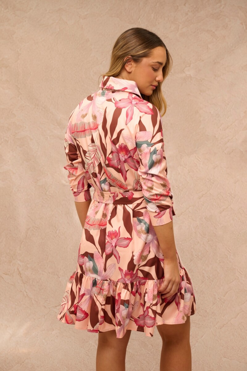 VESTIDO LEXY ESTAMPADO FLORES ROSA VESTIDO LEXY ESTAMPADO FLORES ROSA