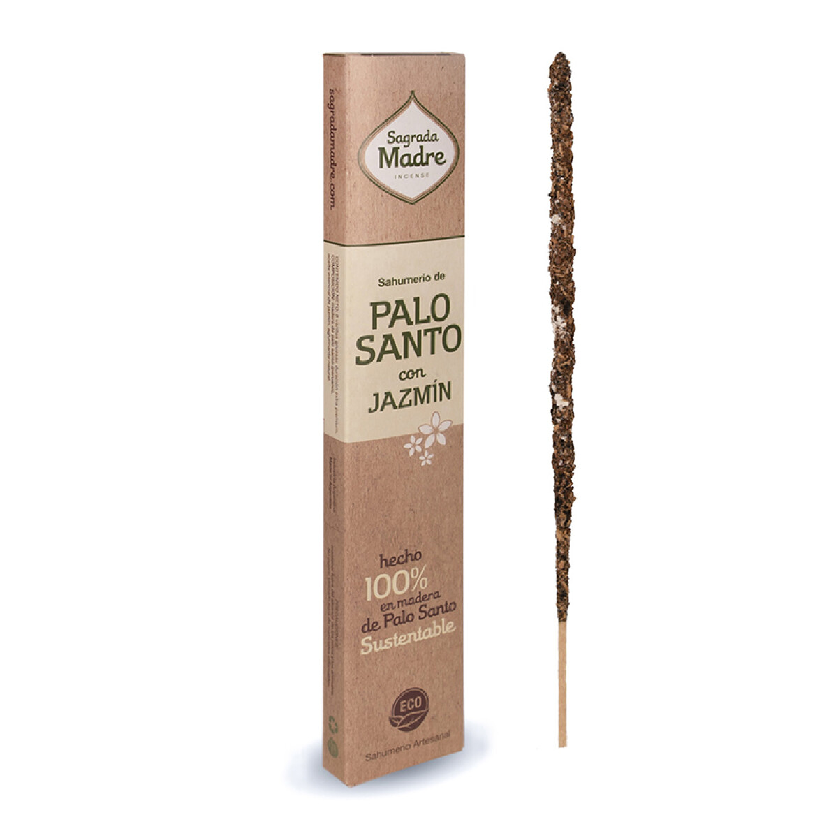 Sahumerio artesanal Palo Santo y Jazmin Sagrada Madre - Linea Artesano Palo Santo Y Ja 