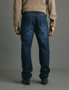 080687 PANTALON HARRINGTON LABEL Azul Oscuro