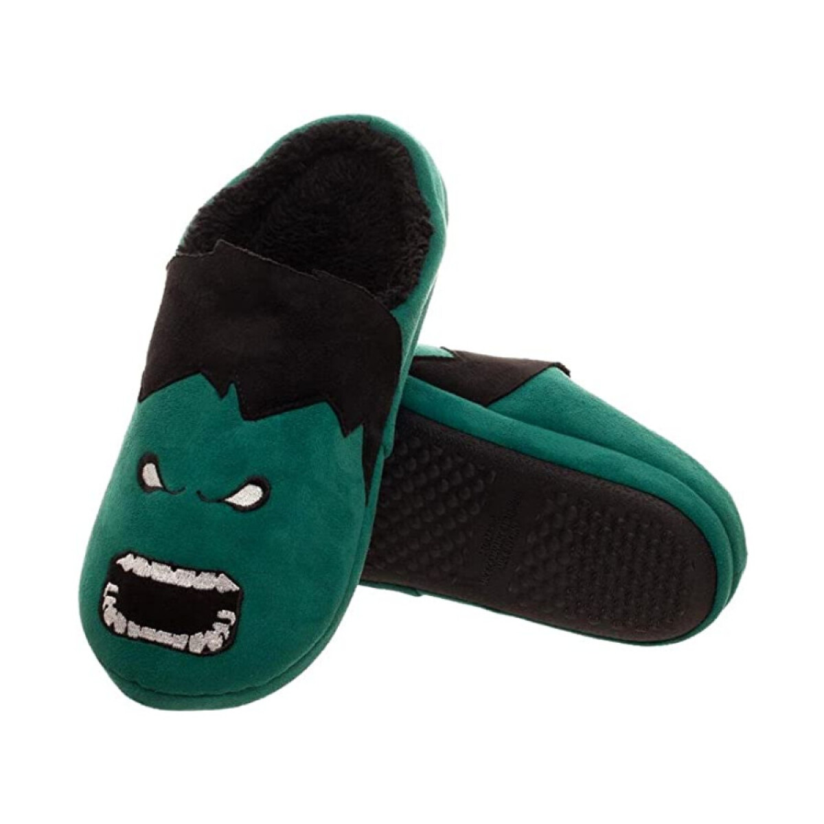 Pantuflas de Hulk talle único MD eq. 7-8 