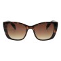 Lentes De Sol One Piece Cuadrado De Policarbonato Caramelo/Marrón