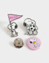 Pin Set De Pins Snoopy Mundial - Combinacion Multicolor