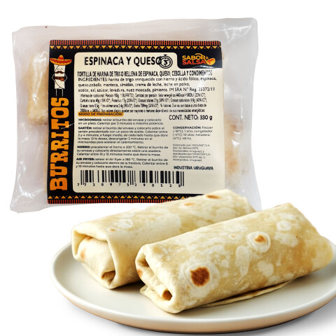 Burritos de Espinaca y Queso 330 Gramos Burritos de Espinaca y Queso 330 Gramos