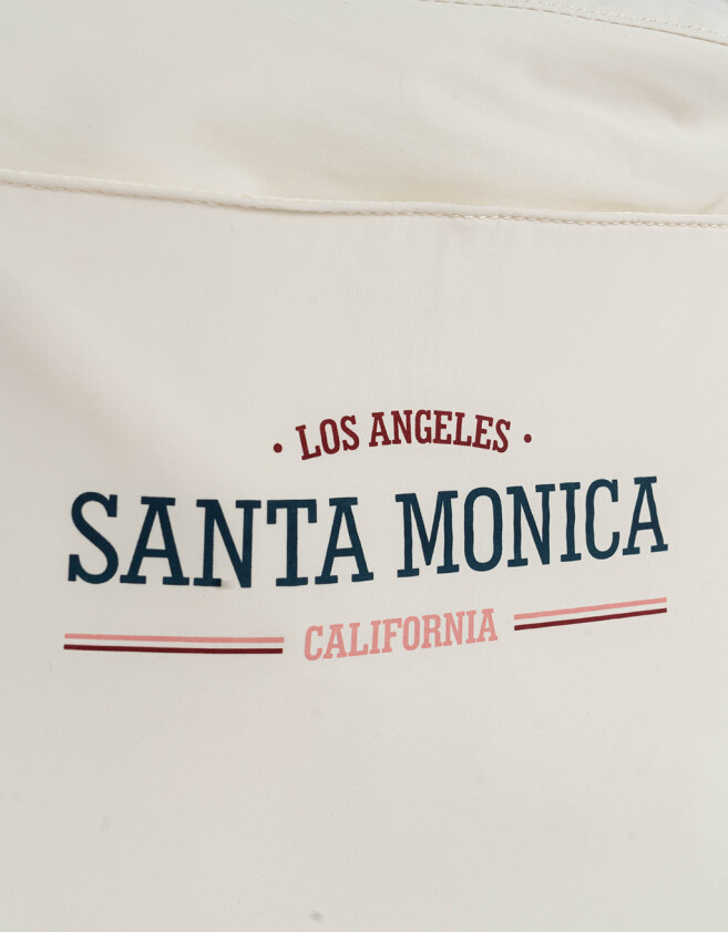 Saca Cartera Saca Santa Monica - Blanco Crudo