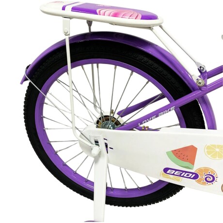 Bicicleta infantil Butterfly Rodado 20 Violeta