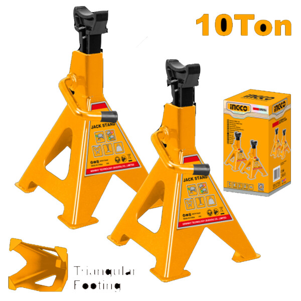 SET X2 SOPORTE CABALLETE GATO HIDRAULICO 10TON INGCO HJS1001 SET X2 SOPORTE CABALLETE GATO HIDRAULICO 10TON INGCO HJS1001