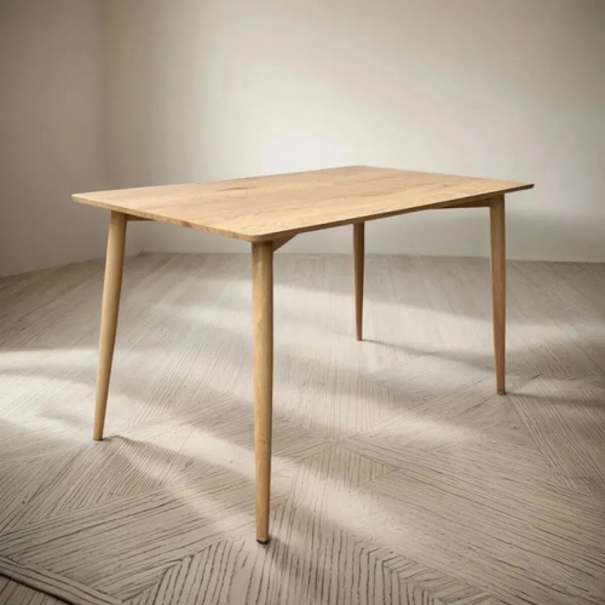 Mesa Comedor Eames Margot Rectangular 120x80 Acabado Premium - Marrón 1 