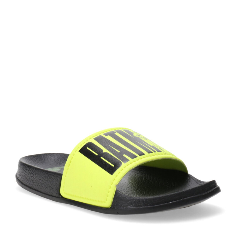 Sandalias Infantiles Batman Negro - Amarillo