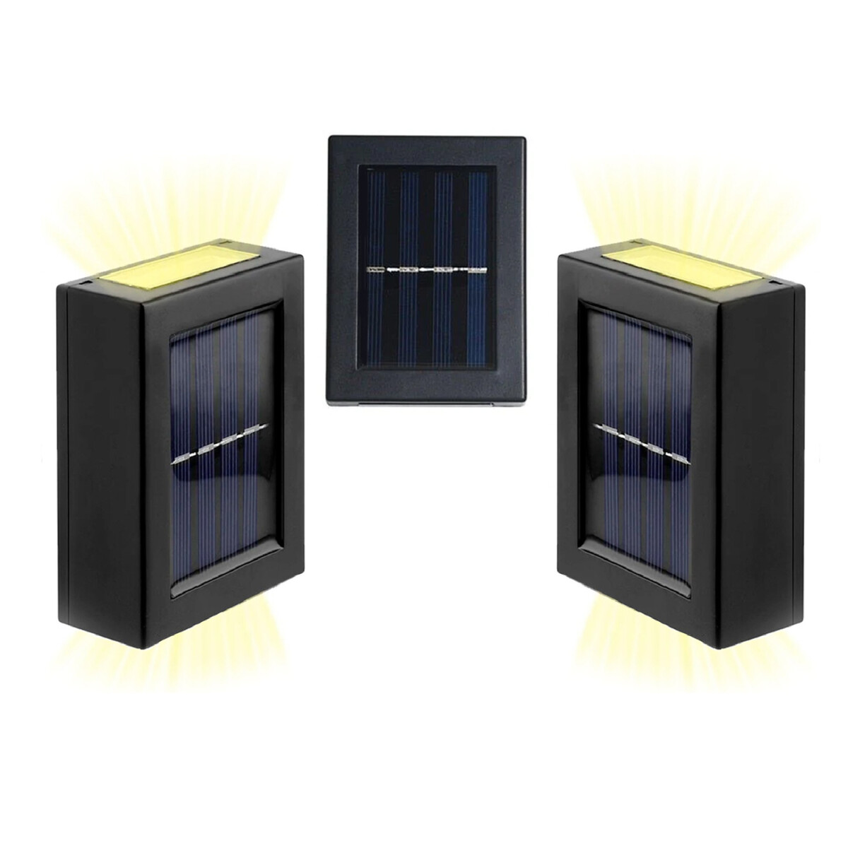 Foco Doble Luz x6 Solar Led Exterior Caminero Fotocelula 
