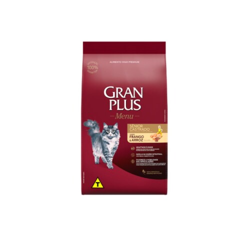 GRANPLUS GATO SENIOR CASTRADO POLLO & ARROZ 10,1KG GRANPLUS GATO SENIOR CASTRADO POLLO & ARROZ 10,1KG