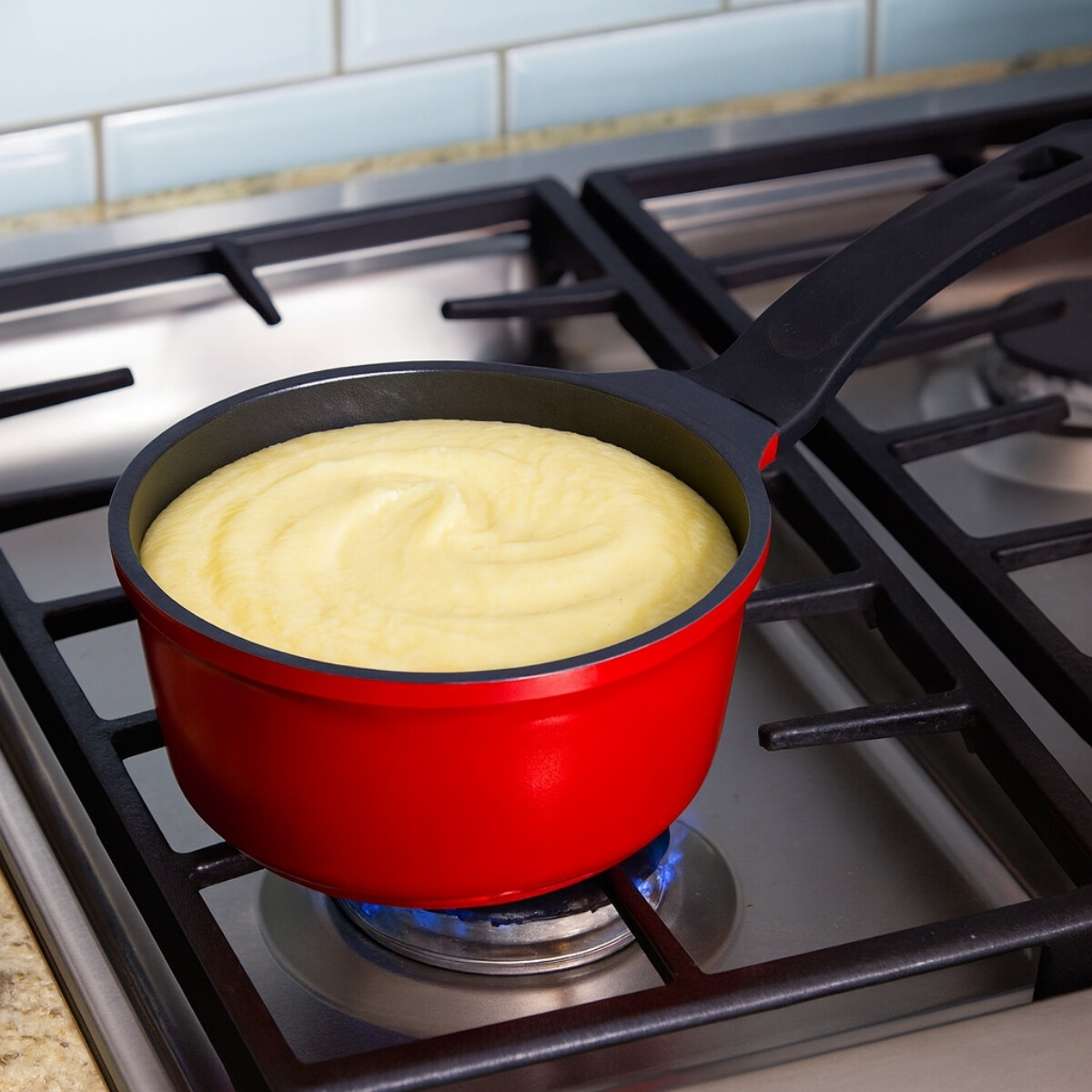 Cazo aluminio fundido rojo 20 cm 