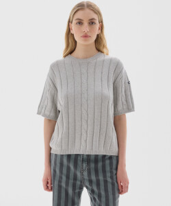 Knit T-shirt Jody Gris Melange