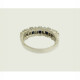 Anillo Oro Blanco 18K Con Brillantes Y Zafiros Anillo Oro Blanco 18K Con Brillantes Y Zafiros