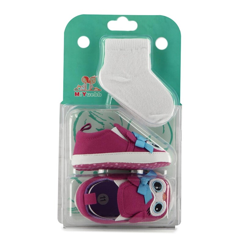 Angus Zapato Bebe Casual Fucsia