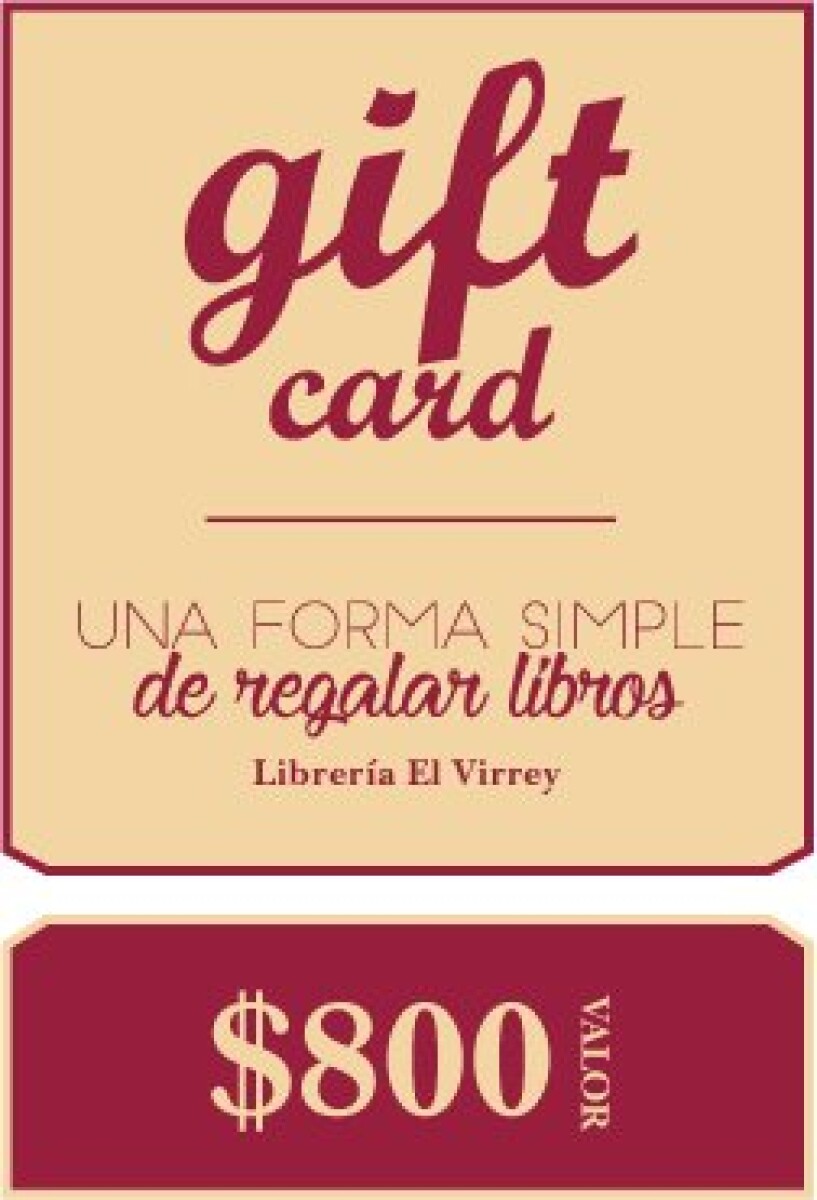 GIFT CARD VIRTUAL $800 