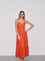 Vestido Burhan Naranja Oscuro