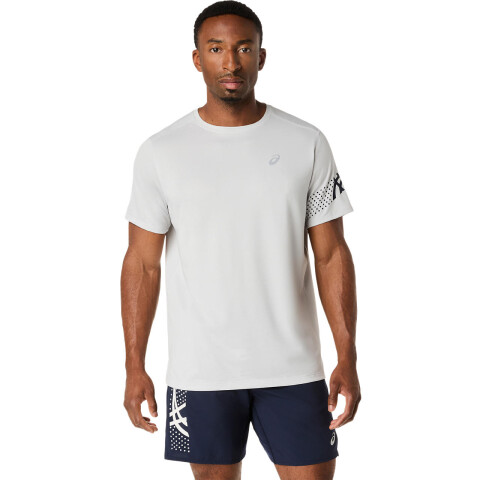 Polo Running Icon SS Top Hombre Cloud Grey/midnight