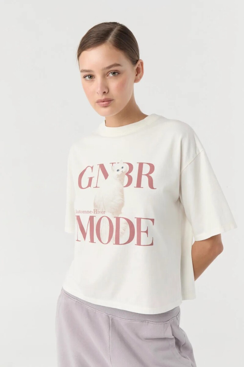 REMERA MODE Off White