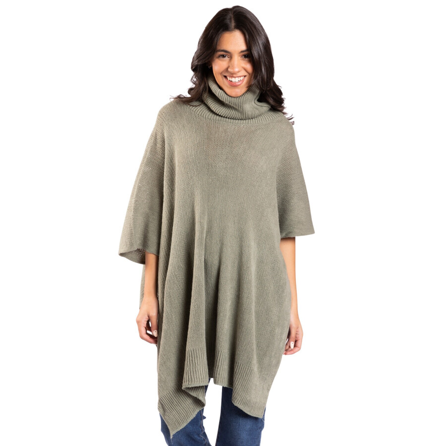 CHERRY PONCHO GREEN