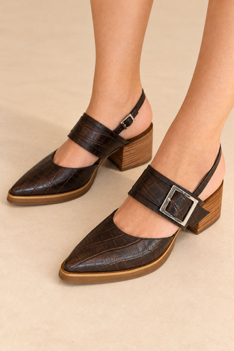 Zapato trevi Chocolate crocco