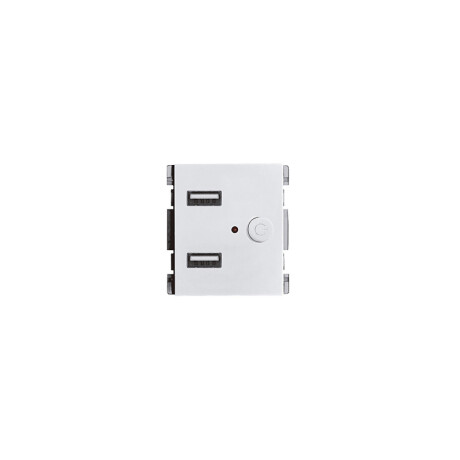 TOMA CARGADOR USB ATENEA Toma Cargador 2 USB 2.1 5V Atenea Blanco