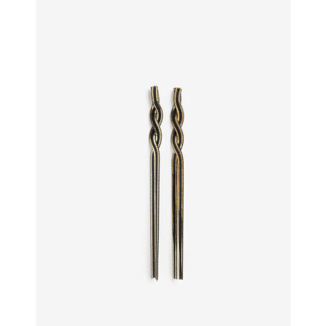 Aros Largos Biplating Combinacion Bicolor