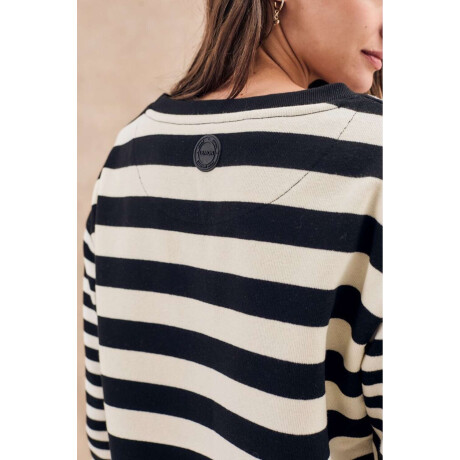 Sweater Rayado Multi Negro