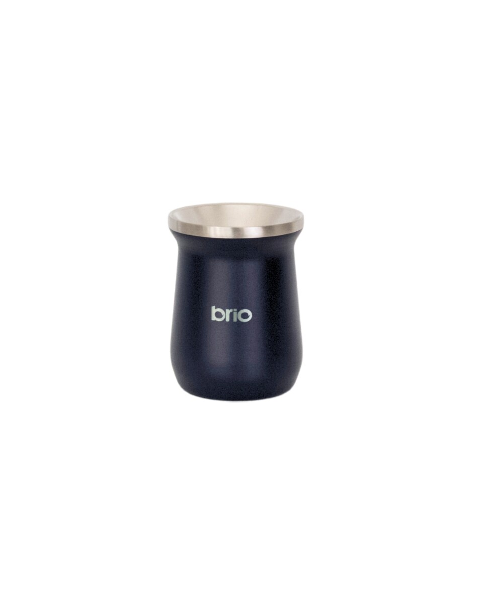 Mate De Acero Inoxidable brio Alto Diseño Clásico - Azul 