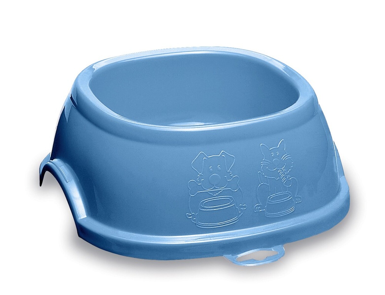 COMEDERO STEFANPLAST CHIC CON BASE 3 GRIS ROCA/CIELO NÓRDICO 