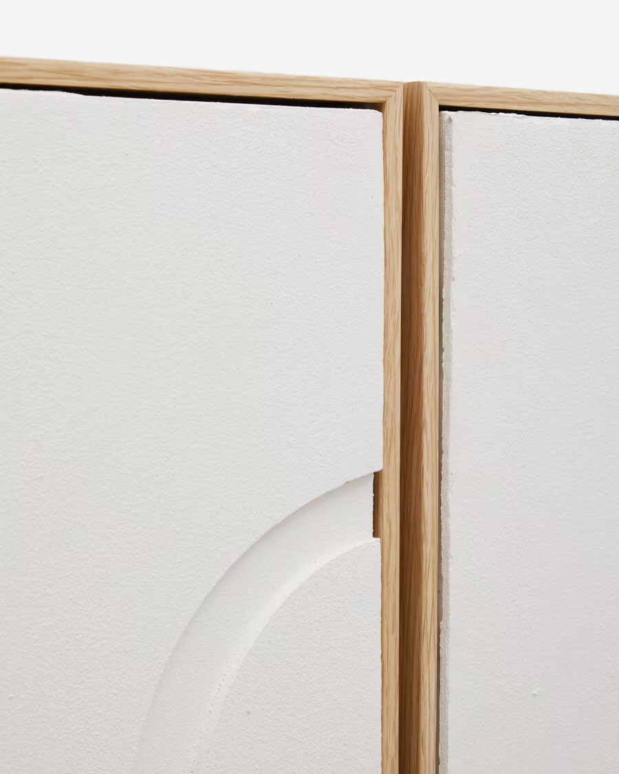 Set Sefri de 2 cuadros blanco 30 x 40 cm Set Sefri de 2 cuadros blanco 30 x 40 cm