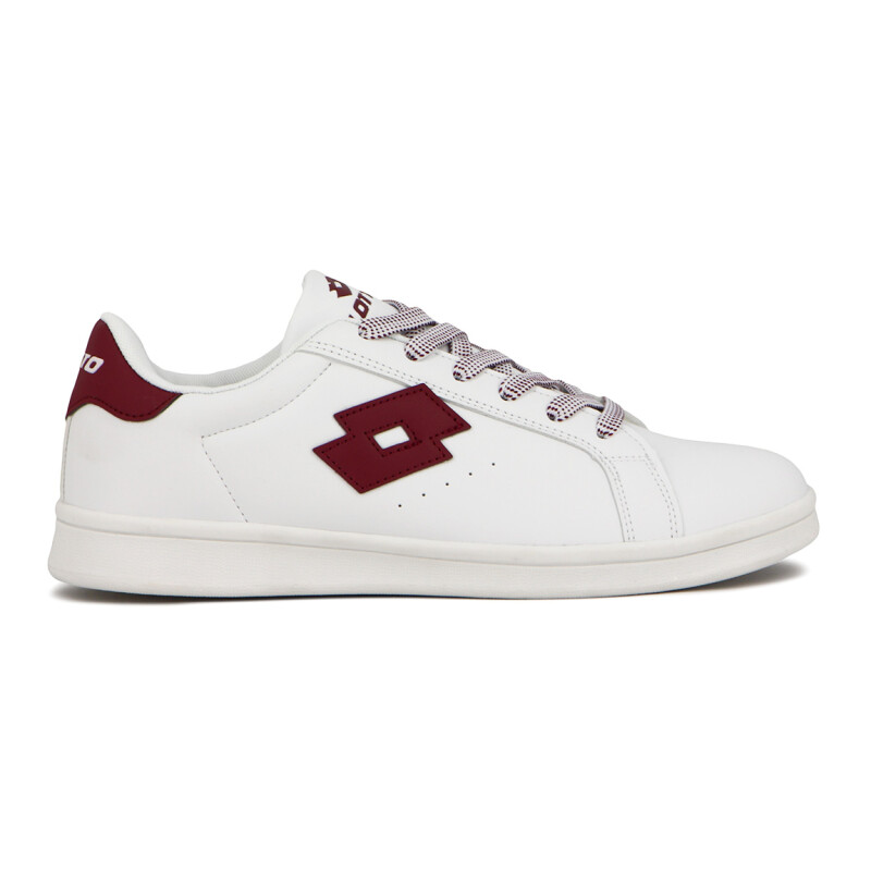Lotto Hombre Calzado Deportivo Casual - White/Red Blanco-Rojo