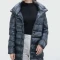 Herno-Campera de nylon rellena de plumas, Dora Azul