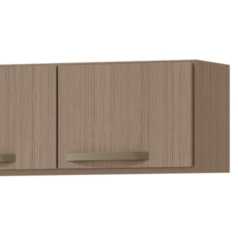 Aéreo Alacena Modular Tres Puertas Asas Polipropileno MX - MDP Noce
