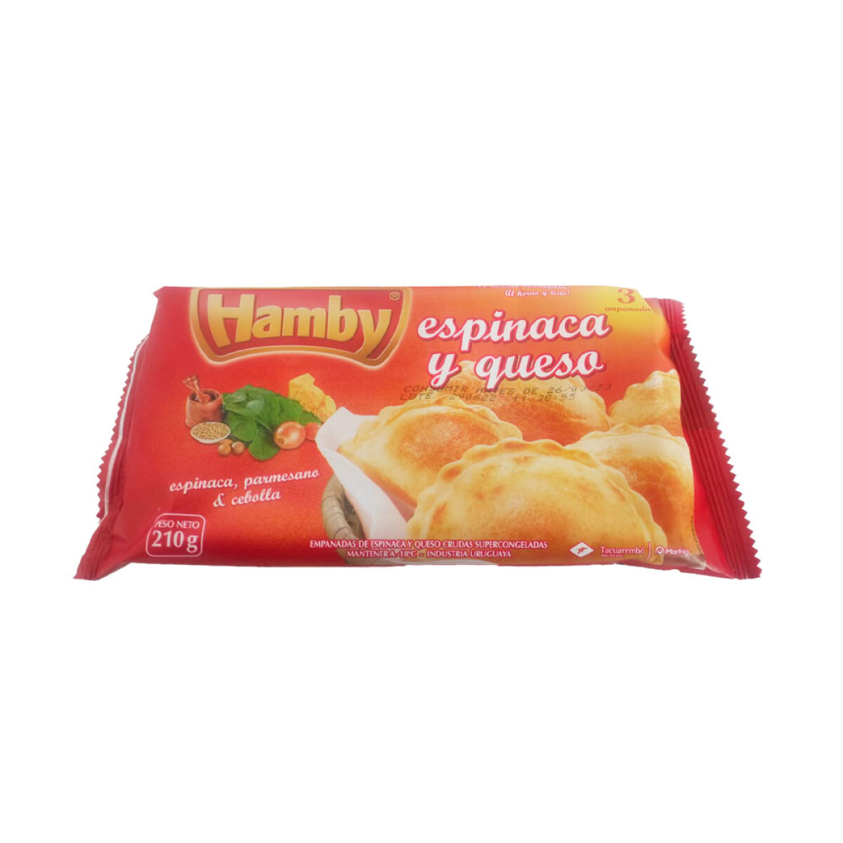 Empanadas Queso Y Espinaca Hamby 3 Und. 