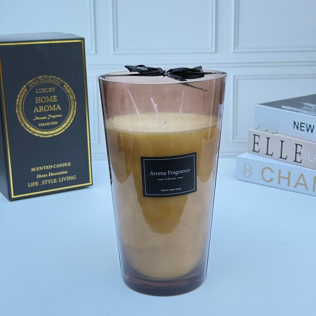 Vela Aromatica Natural En Frasco 14cm x 24cm 