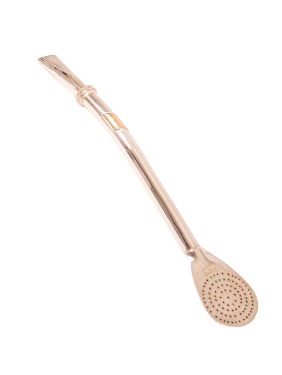 Bombilla De Plata y Oro - A16 