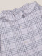 Vestido Smock Cuello Volante Azul Claro