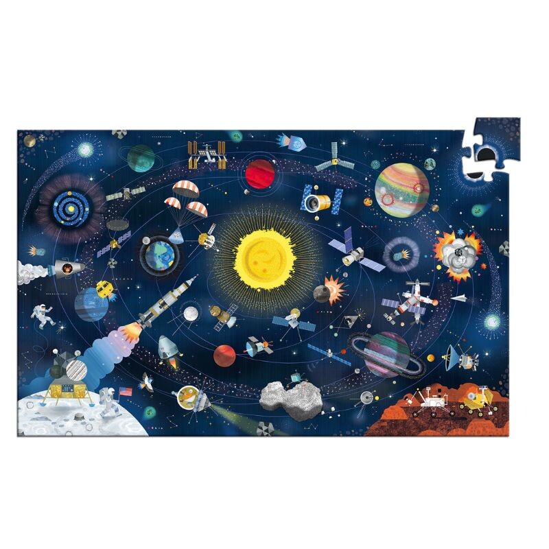 Puzzle observación 61x38 cm 200 Pcs + Libro El Espacio