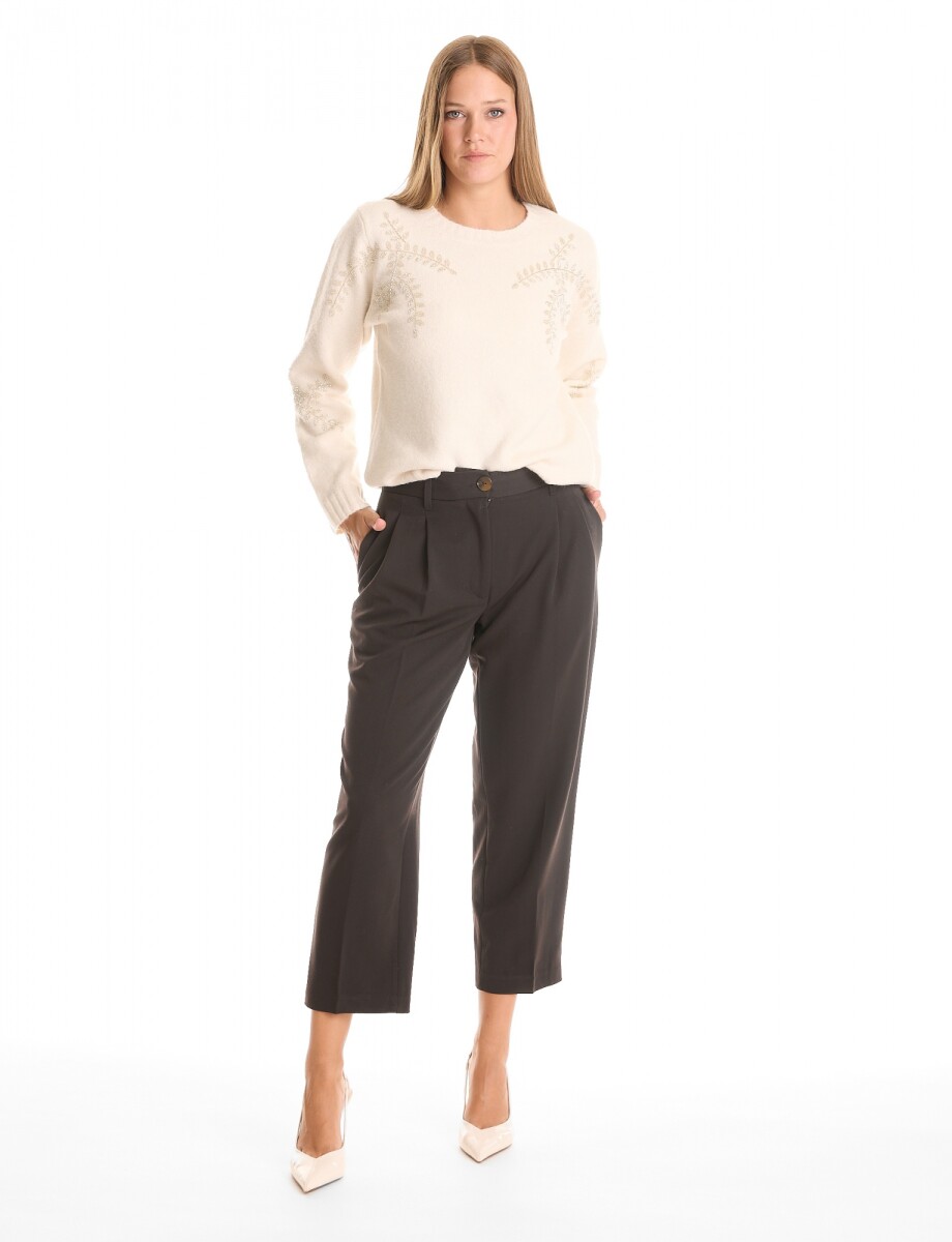Pantalon Pinzas - Negro 