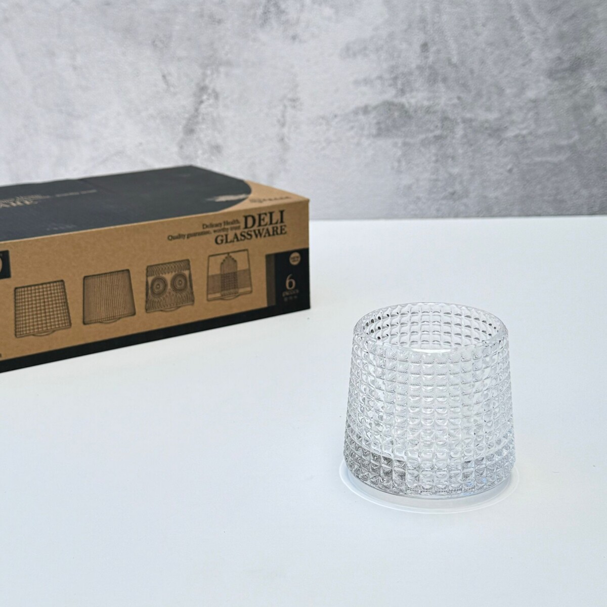 Juego De 6 Vasos Whisky Vidrio Labrado Etilo Nórdico 170ml 