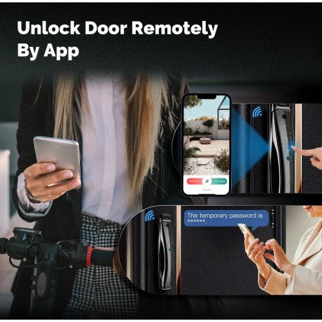 Cerradura Wifi Moes WDL-T9P-EN Huella Cámara Tuya 001