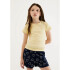 CAMISETA MM FEM AMARELO CLARO