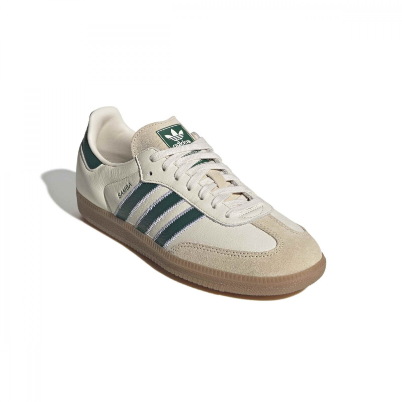 Championes Adidas SAMBA OG Hombre KK2277 Blanco Crema-verde