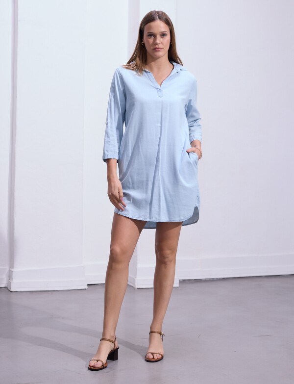Vestido Tencel JEAN CLARO