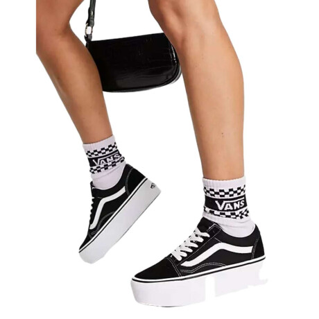 Championes Vans Old Skool Plataforma Negro