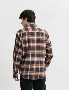 012442 CAMISA HARRINGTON LABEL Ladrillo