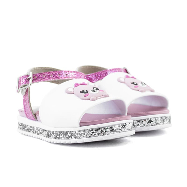 Sandalia Molekinha Casual de Niños - 2724.116-28656 Blanco-rosado