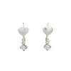 Caravanas Aro Corazón-Plata 925-Piedra Zirconia-CA3058 conpiedra